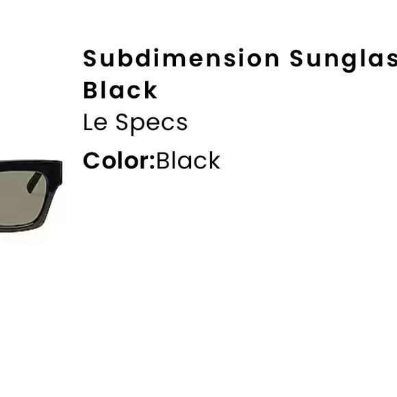 Revolve Le Specs SOLD OUT subdemention Sunglasses Black - Picture 10 of 14